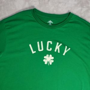 Saint Patrick's Day Get Lucky Graphic Shamrock ☘️ 3XL Tshirt